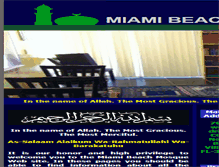 Tablet Screenshot of miamibeachmosque.org